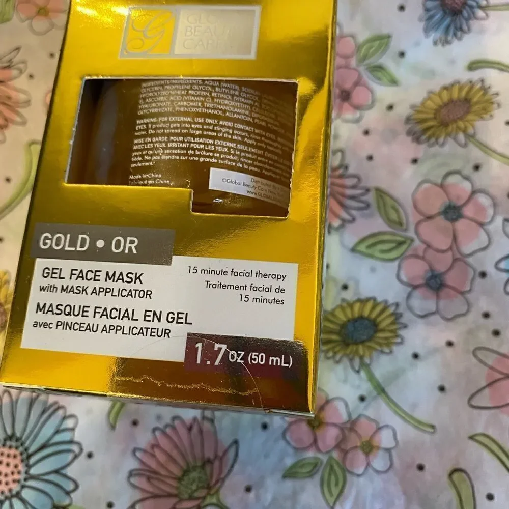 💥Global Beauty care Gold Gel face Mask With applicator Beauty & Personal Care